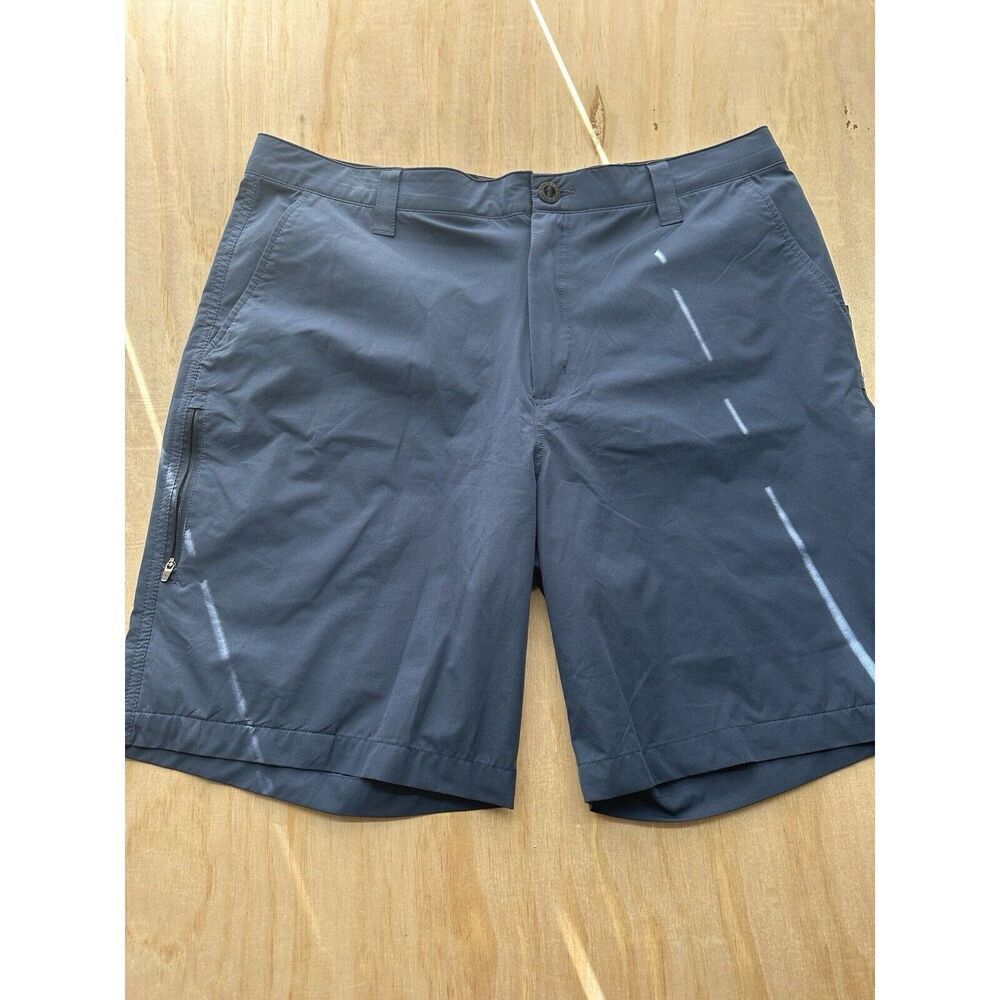 Orvis Men’s Shorts Size 38 Golf Outdoor Navy Blue Zipper Side Pockets
